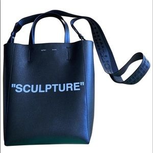 **SOLD** Off White Binder Clip Tote